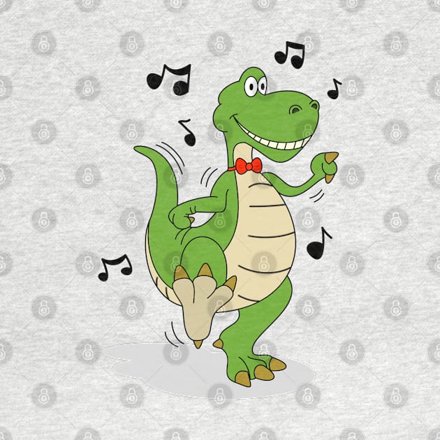 Dancin' Dinosaur by The Lemon Stationery & Gift Co